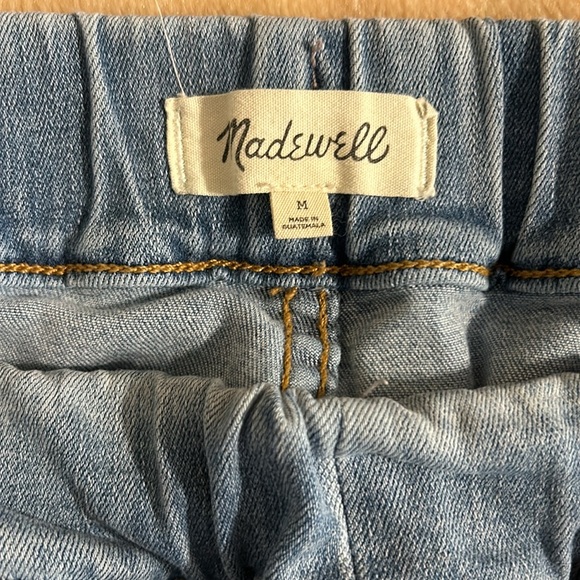 MADEWELL Boyer Wash Denim Pull-On Relaxed Straight Leg Stretch Jogger Jeans M - Picture 10 of 11